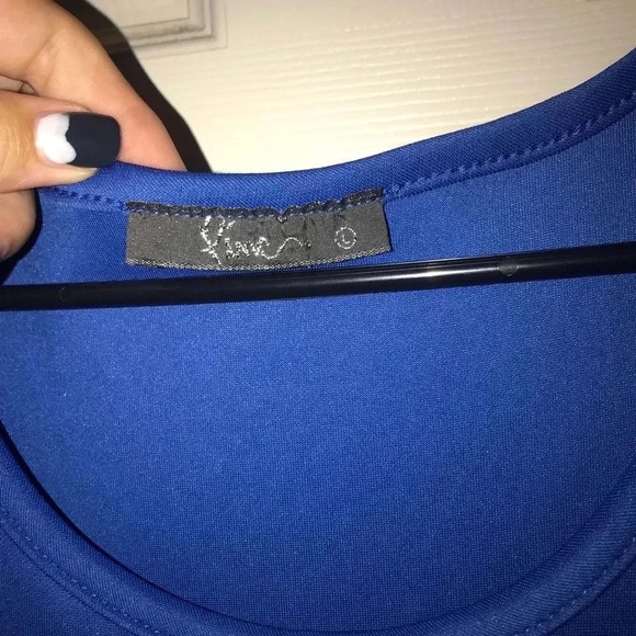 Blue Skater Dress - Picture 2 of 4